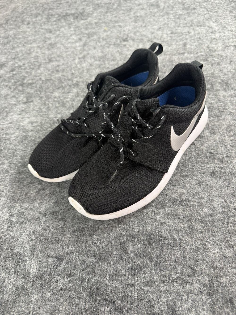 Nike Roshe Running Shoes Size 6.5 Women Black 511882-094 Sneakers N164